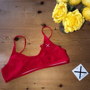 Boutique LA Rose Red Adjustable Top NWT